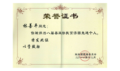 盡心盡力謀發(fā)展 盡職盡責為和諧--記縣政協(xié)常委、虹潤公司董事長林善平